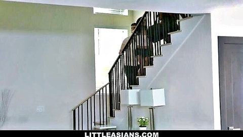 Sharon Lee and Jasmine Grey tease in Asian stepfamily threesome preview