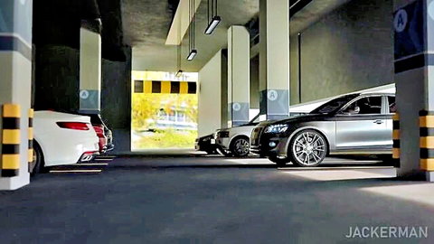 Jackerman Southern Hospitality hentai thumbnail: luxury cars in parking garage