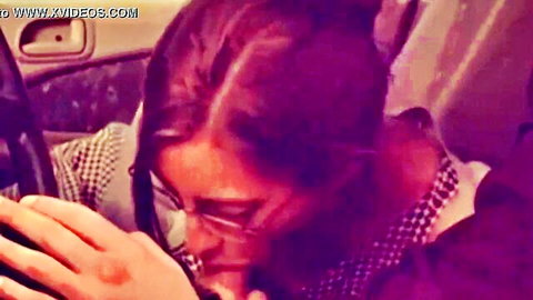 Brunette woman giving blowjob in car, Hollywood movie sex scene