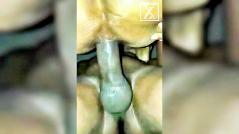 Blurry close-up of Desi Indian girl in vaginal penetration