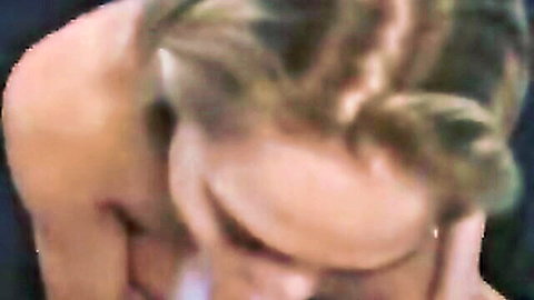 Blonde Heather in POV blowjob close-up