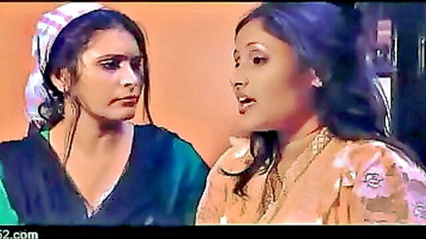 Indian mother and daughter in tense conversation, taboo family scene