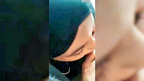 Close-up of veiled Egyptian Muslim woman in hijab, adult video thumbnail