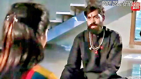 Indian baba guru seducing female devotee in yoga session
