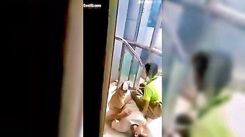 Desi lover fingered hard by man in hospital stairwell