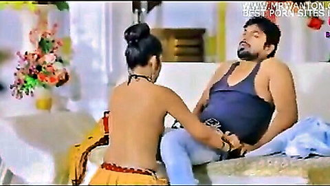 Hot Indian wife topless gropes boyfriend's bulge in steamy encounter