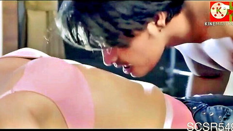 Indian babe spreads legs as boyfriend licks her exposed wet pussy in homemade cunnilingus