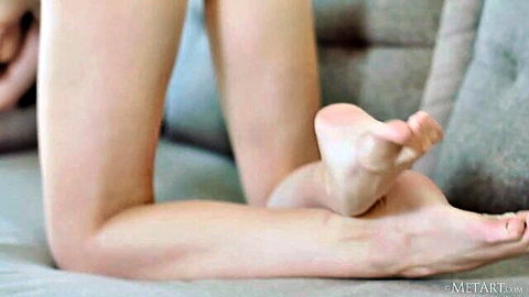 Secret's bare feet and legs teased seductively close-up