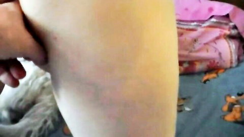 Chubby mature wife stripping on cam with hand gripping thigh