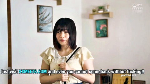 Japanese stepdaughter in frilly blouse and skirt teases in JAV threesome preview