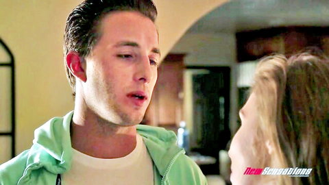 Lena Paul and Lucas Frost in steamy stepfamily titty-fuck scene