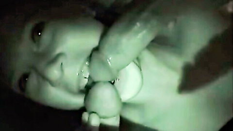 Wife eagerly sucking cock in intense MMF threesome