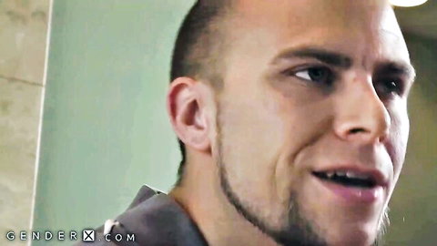 Bald white guy with goatee in stepmom TS face fuck son anal threesome thumbnail