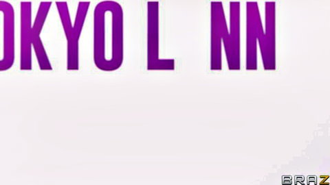 Brazzers logo with stylized purple Tokyo text on pink background
