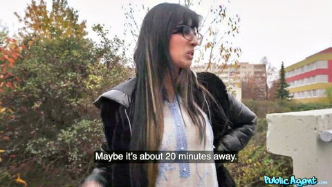 Aaliyah Yasin in seductive outdoor pickup scene from Public Agent