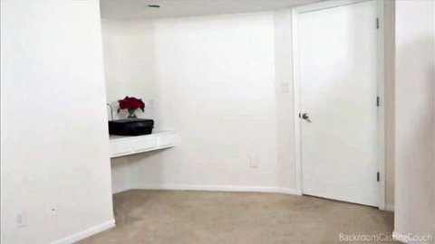Kat's empty private casting room setup with married secretary theme