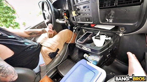 Chloe Cooper big boobs flaunted in BangBros bus ride
