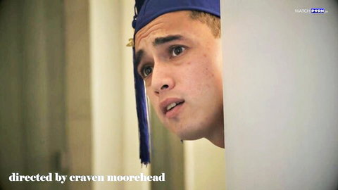 Demi Hawks stepbrother in graduation cap, taboo MissaX scene with blonde in stockings