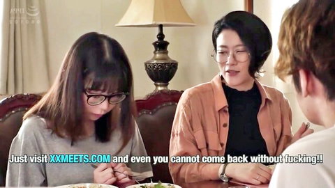 Yuria Yoshine in step-sister JAV dinner tease with family