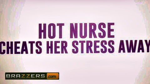Hot nurse Yasmina Khan cheats stress away riding big cock - Brazzers