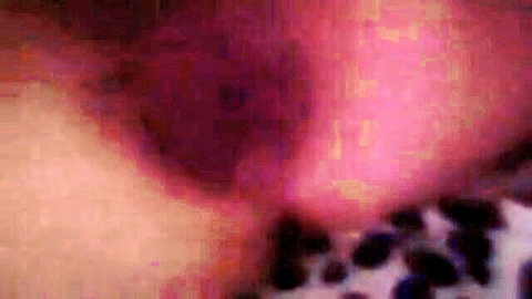 Blurry closeup of sexy Turkish amateur babe in leopard print top with glossy pink lips