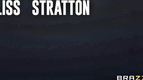 Miss Stratton Brazzers studio logo on black background promo banner