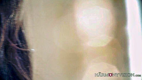 Natural babe with long dark hair in steamy hardcore fuck scene