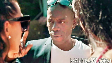 Mariska and Patty negotiate rent with black landlord in steamy threesome preview