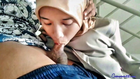 Passionate hijab Asian babe getting nipple sucked intimately