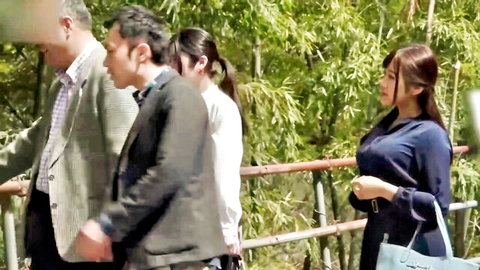 Hana Himesaki in father-in-law holiday sex JAV outdoor scene