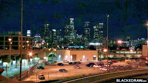 Lana Rhoades BBC anal threesome fantasy urban night skyline view