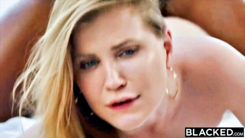 Blonde Angelina topless in seductive outdoor sex pose with stranger - Blacked