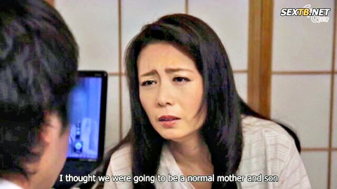 Shocked Asian MILF mom confronts son about their taboo incest relationship in homemade video