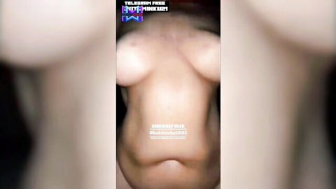 Blurred viral thumbnail of Tasya's nude breasts and torso close-up