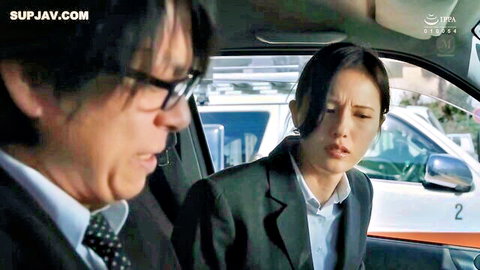 Ayaka Muto as married secretary in tense car moment with boss, JAV