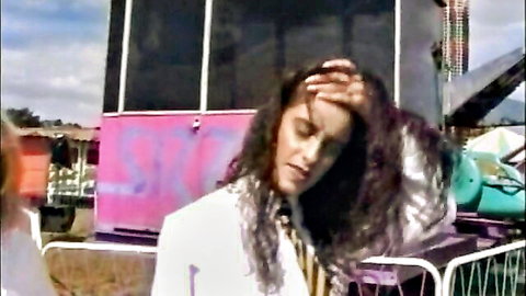 Vintage Ben Dover English Class porn thumbnail: curly-haired woman in white blazer