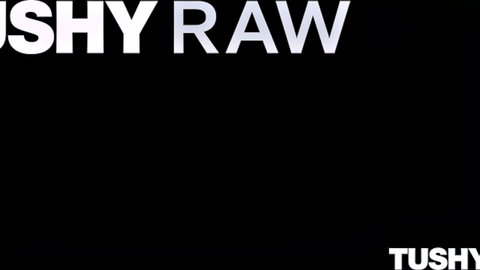 Tushy Raw logo on black background for hardcore anal porn videos