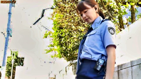 Akiho Yoshizawa in sexy police uniform, JAV cosplay thumbnail