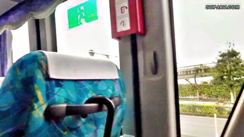 Empty bus interior with window view, amateur JAV thumbnail