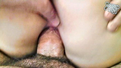 Missi Daniels tight teen pussy pounded by thick 8-inch cock close-up