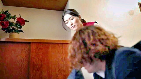 Jealous stepson and stepmother Miu in intimate close-up