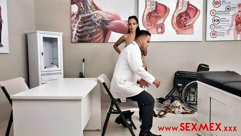 Katrina Moreno topless Latina seduces doctor in office