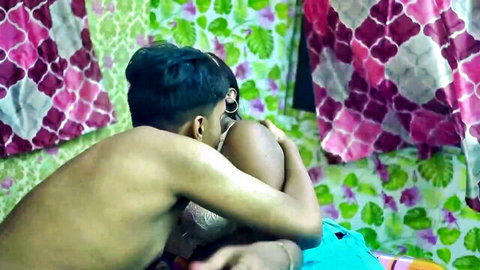 Indian Aunty Jhuma's thick tits plowed by step-son-in-law in ecstasy