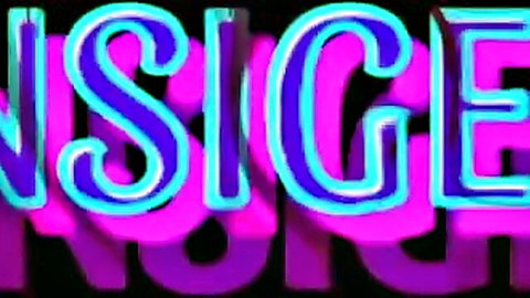 Glowing neon pink and cyan 'INSIDE' text graphic in bold stylized font
