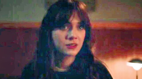 Emilia Jones in steamy dressed bedroom sex scene from Cat Person 2023