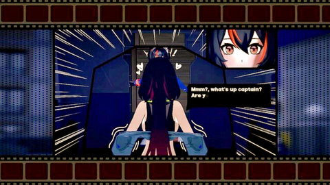 Anime girls Zhu Yuan and Jane Doe in dynamic sci-fi pose, clothed encounter