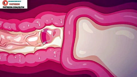 Hentai closeup of big cock creampie ejaculating cum inside tight pink pussy