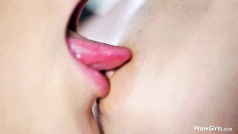 Hayli Sanders licks Bella Spark in steamy lesbian oral sex close-up