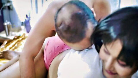 Indian Suchorita in steamy embrace with naughty servant, Hindi audio