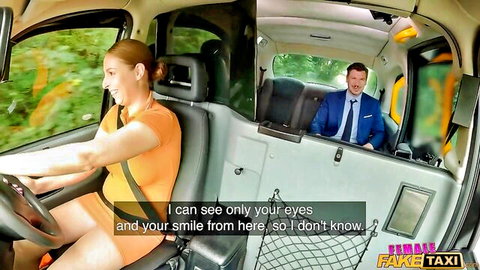 Antonia Sainz as smiling MILF driver in steamy Fake Taxi ride